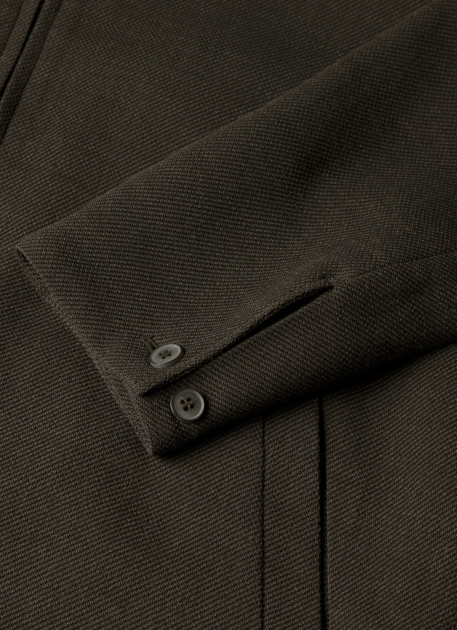 Men's Light Textured Wool Harrington Jacket in Truffle - Image 7